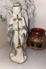 Lenox Baroque First Blessing Nativity Figurine Second in Series, Angel with Horn