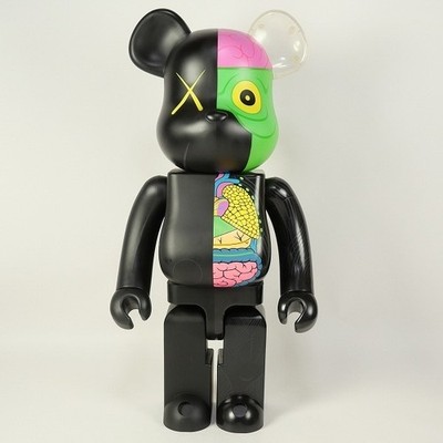 KAWS BE@RBRICK 1000% Companion Black MEDICOM TOY | eBay