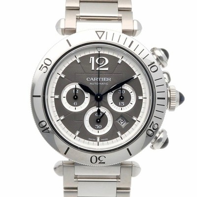 Cartier Pasha Chronograph WSPA0027(4363) Auto Mens Watch SS 100M