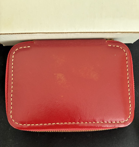 Vintage mid-century Travel-Aire leather grooming/travel kit