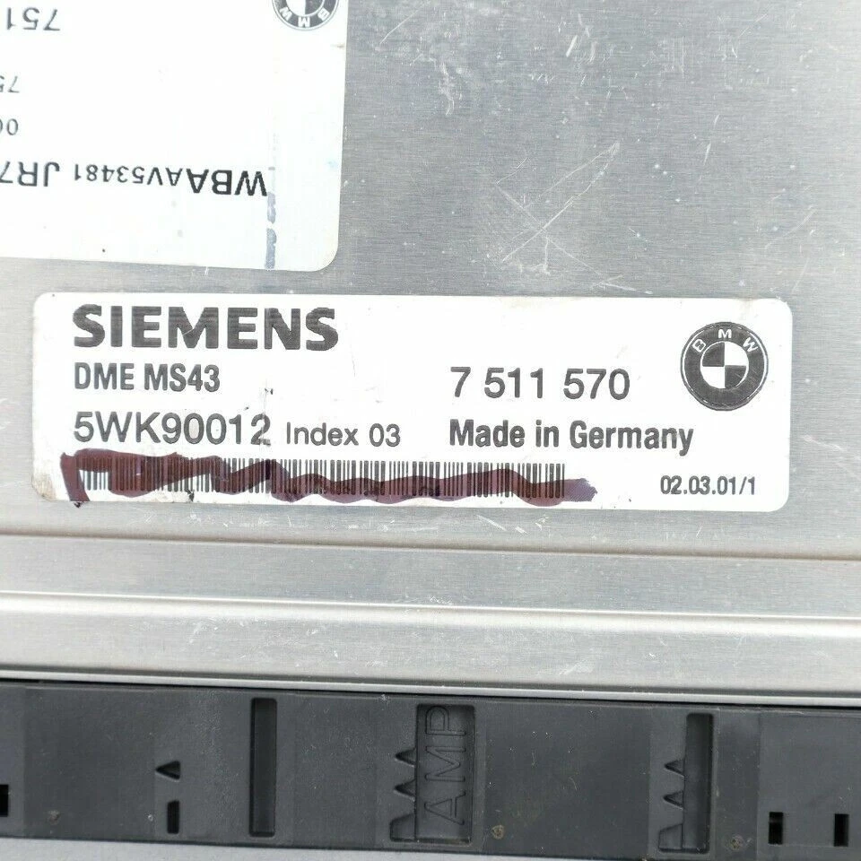 BMW 330xi 2001 módulo de computadora de motor ECU ECM DME usado OEM Foto 2 de 4