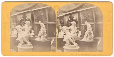Léon & Lévy Expo Universelle 1867 Paris Beaux Arts Römische Sektion Stereo Foto