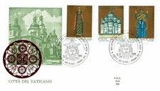1988 FDC VATICAN WING BAPTISM RUS OF KIEV 1 UNTRAVELED ENVELOPE MF66948