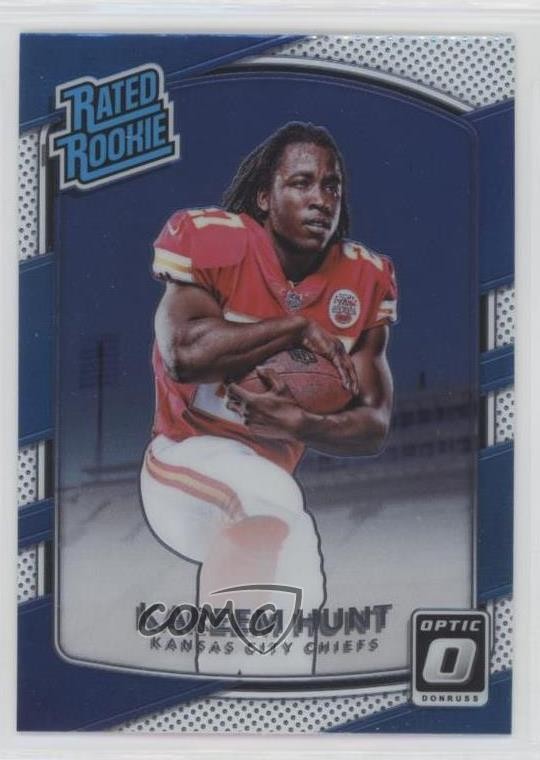 2017 Donruss Optic Rated Rookie Kareem Hunt #182 06e5