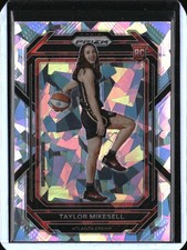 2023 Panini Prizm WNBA Cracked Ice RC #145 Taylor Mikesell Atlanta Dream