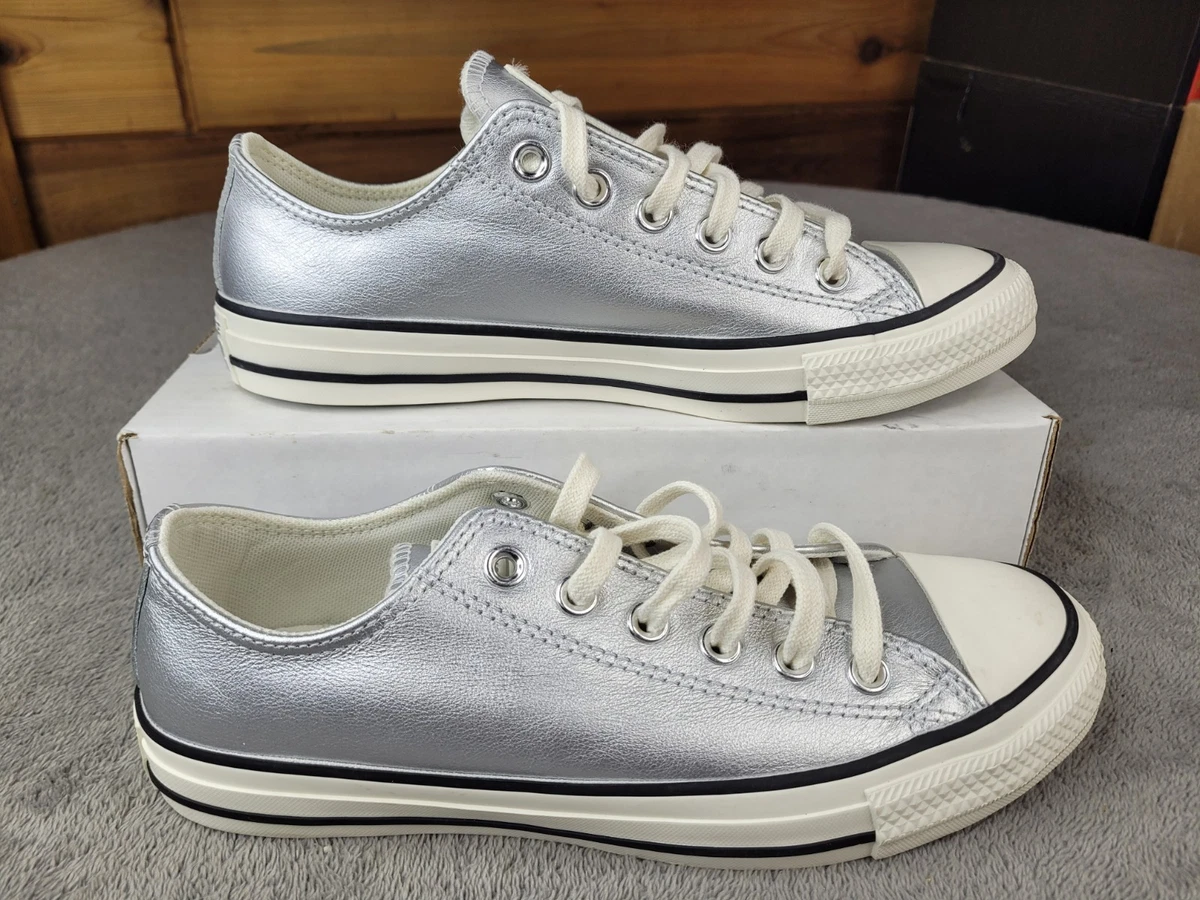 Converse Chuck Taylor All Star Low Top Silver for sale | eBay