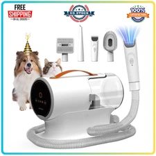 AIRROBO Dog Grooming Vacuum - 12000Pa Suction, 2L Capacity, 5 Tools, Quiet