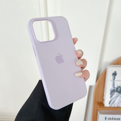 For iPhone 17 ProMax 15 Plus 16 Pro 14 Silicone Phone Case With MagSafe Cover