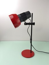 Vintage Prova Danish Red Desk Lamp Adjustable Retro MCM 70s Mid Century Modern