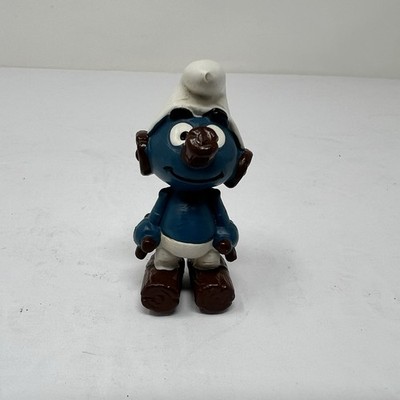 Vintage 1982 Schleich Smurfs Clockwork Smurf  PVC Figure 20175 Peyo