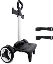 Backpack Trolley, Wheeled Cart with Noiseless Large Wheels, Black