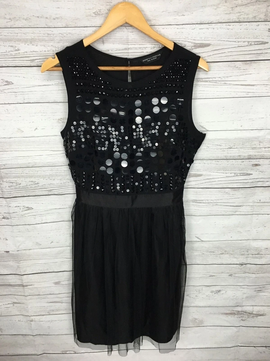 dorothy perkins black glitter dress Dorothy Perkins Black Dress 8