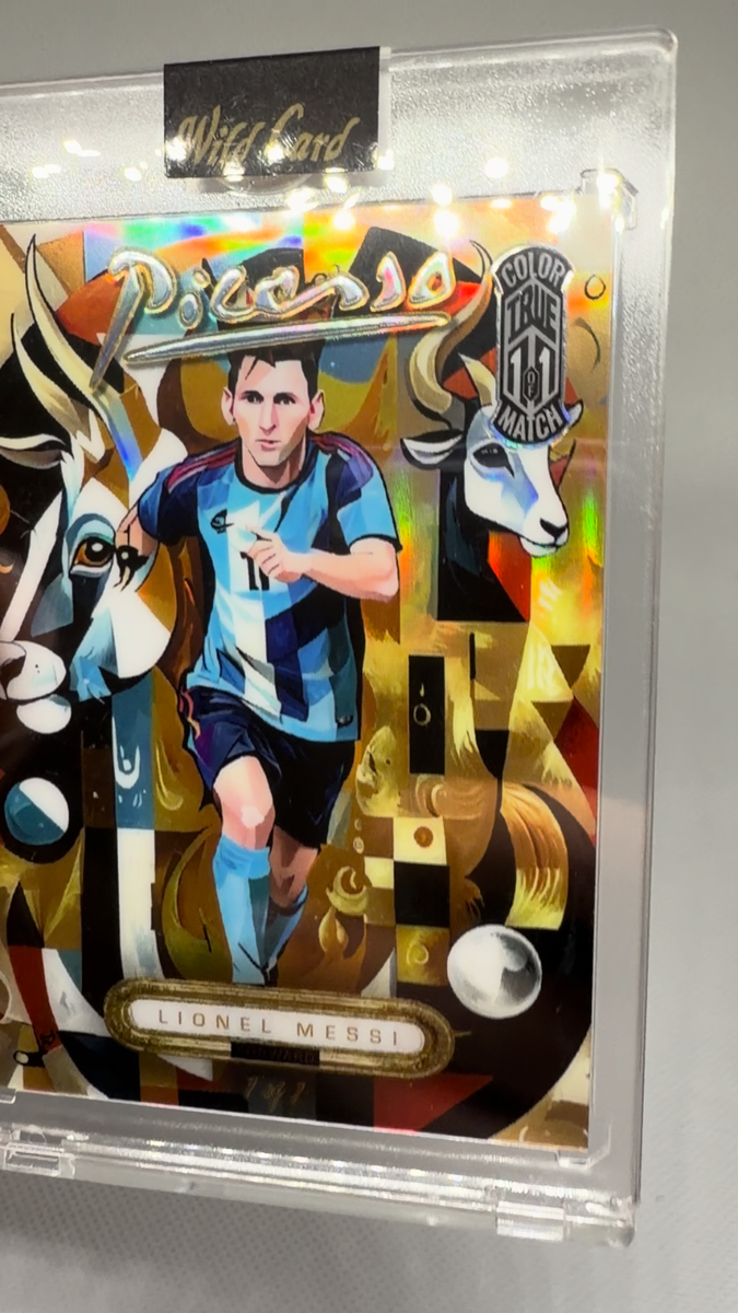 Lionel Messi PICASSO TRUE 1/1 COLOR MATCH Wild Card Magnum Opus