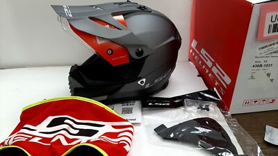LS2  Blaze Solid Adventure Motorcycle Helmet W/ SunShield Matte Titanium XS