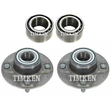 NEW Front and Rear Wheel Bearings & Hubs Kit Timken For Nissan Axxess FWD 90-92
