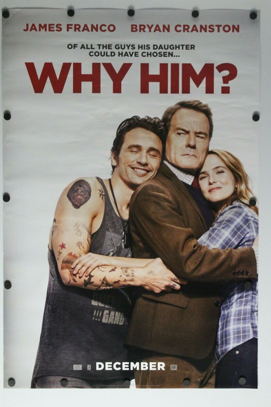 Why Him? 2016 Double Sided Original Movie Poster 27