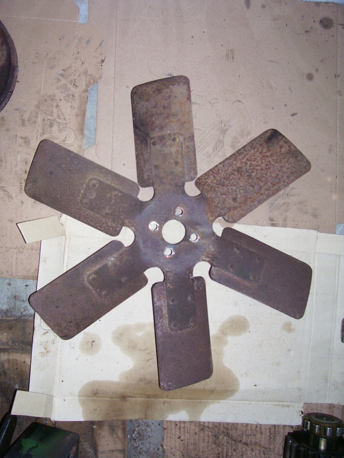 VINTAGE JI CASE 800 DIESEL STD TRACTOR 6 BLADE ENGINE FAN eBay