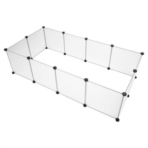 Portable Pet Playpen Plastic Fence Small Animals Puppy Kennel Crate With Hammer - Picture 5 of 9