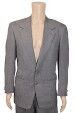 Gianni Versace Couture All Silk Single 2B Men's Gray size 46 Medusa