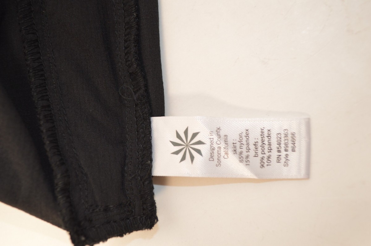 Athleta Activewear With Zipper Sides Black Skort Size 4 | eBay