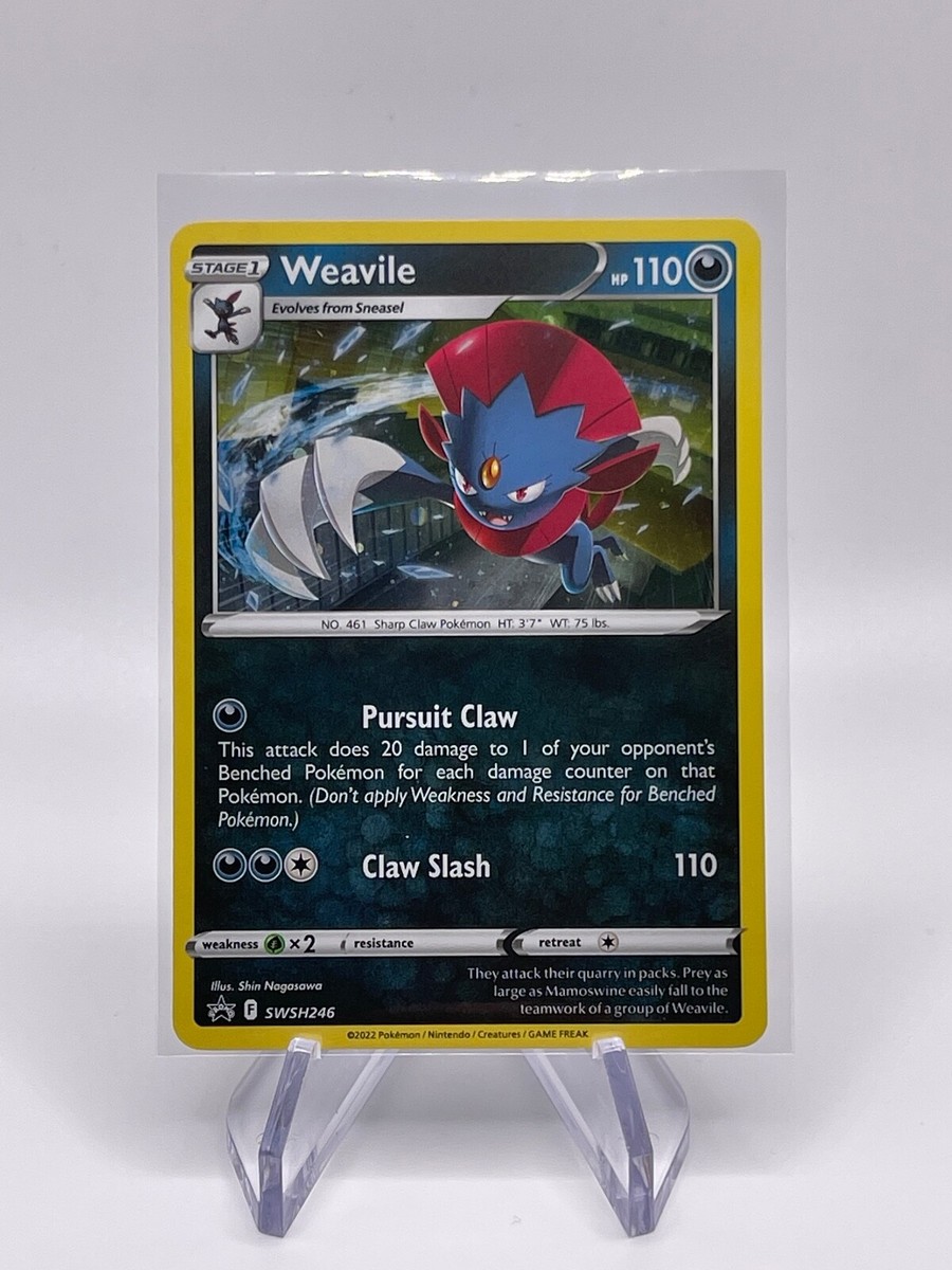 Pokémon TCG Weavile SWSH Black Star Promos SWSH246 Promo Cosmos