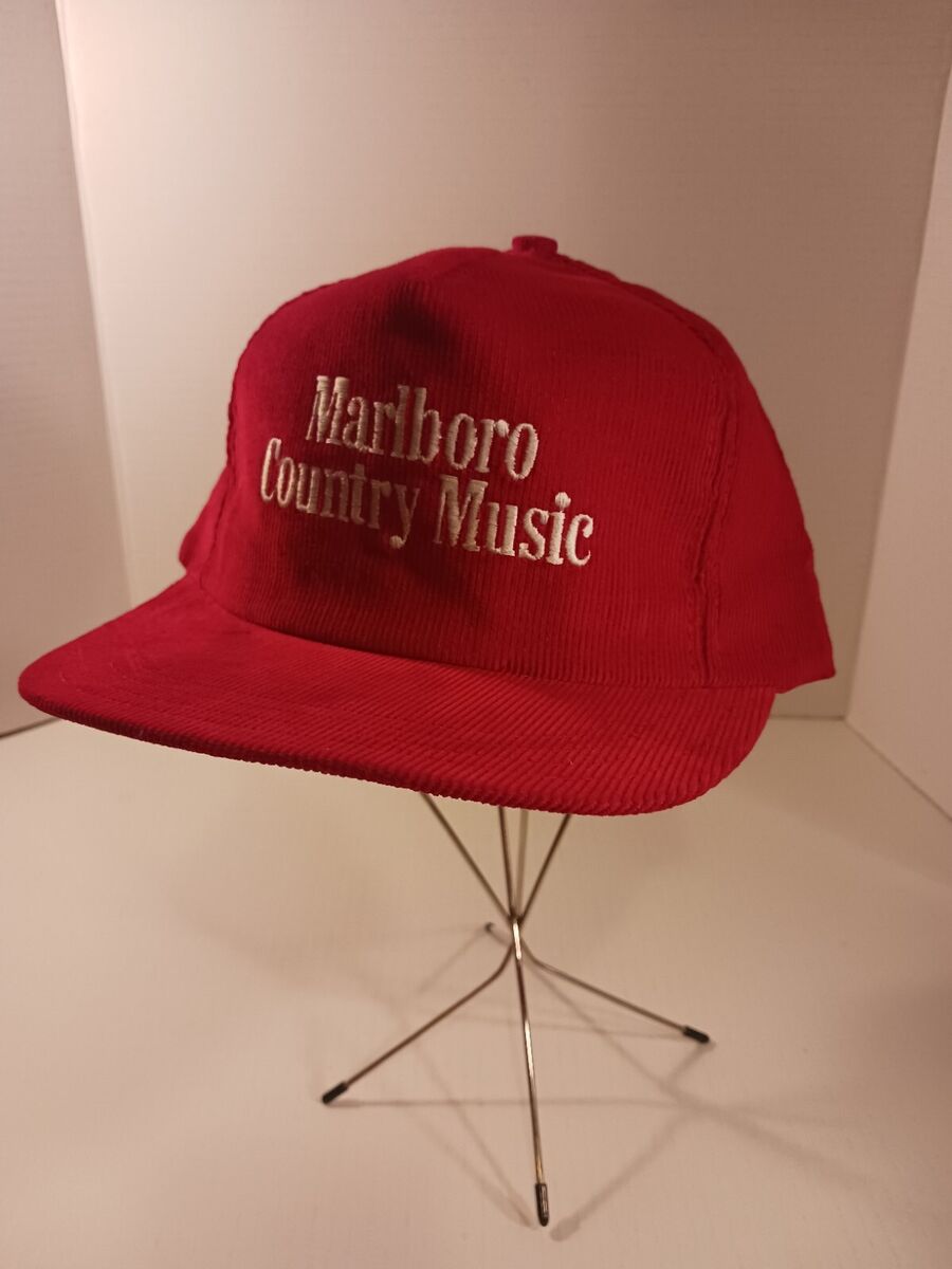 Vintage Marlboro Hat Corduroy Cap Red Snapback USA Tag Vintage Marlboro Hat Corduroy Cap Red Snapback USA Tag