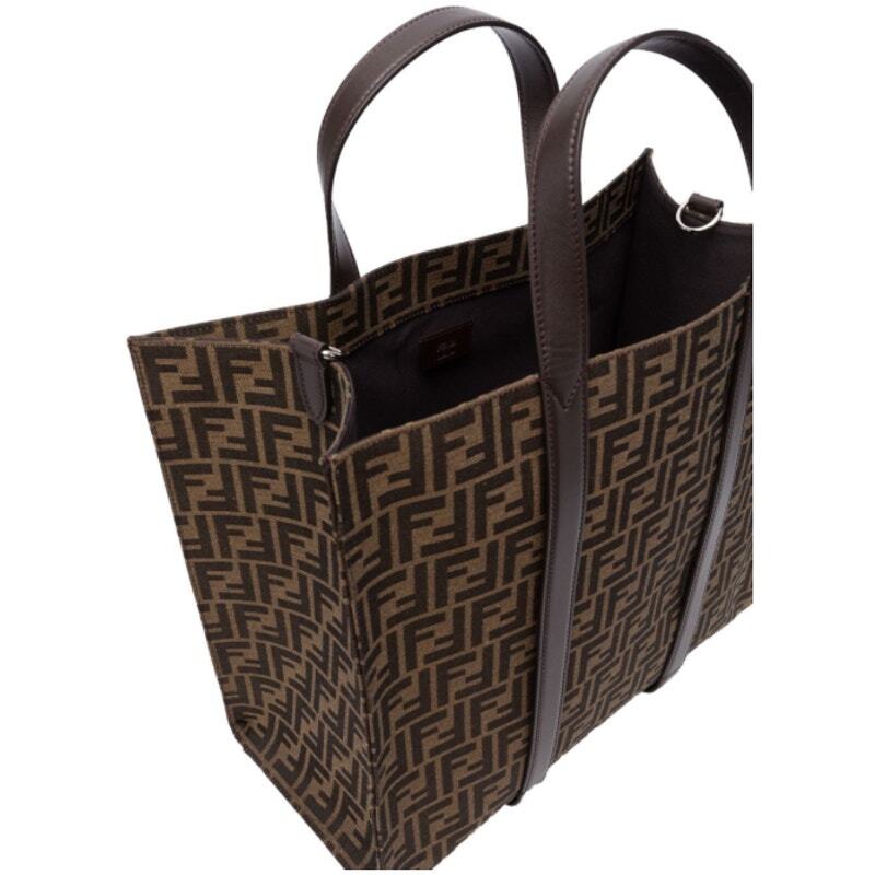 Fendi FFロゴトートバッグ NEW FENDI FF LOGO SHOPPER TOTE SHOULDER BAG! | eBay