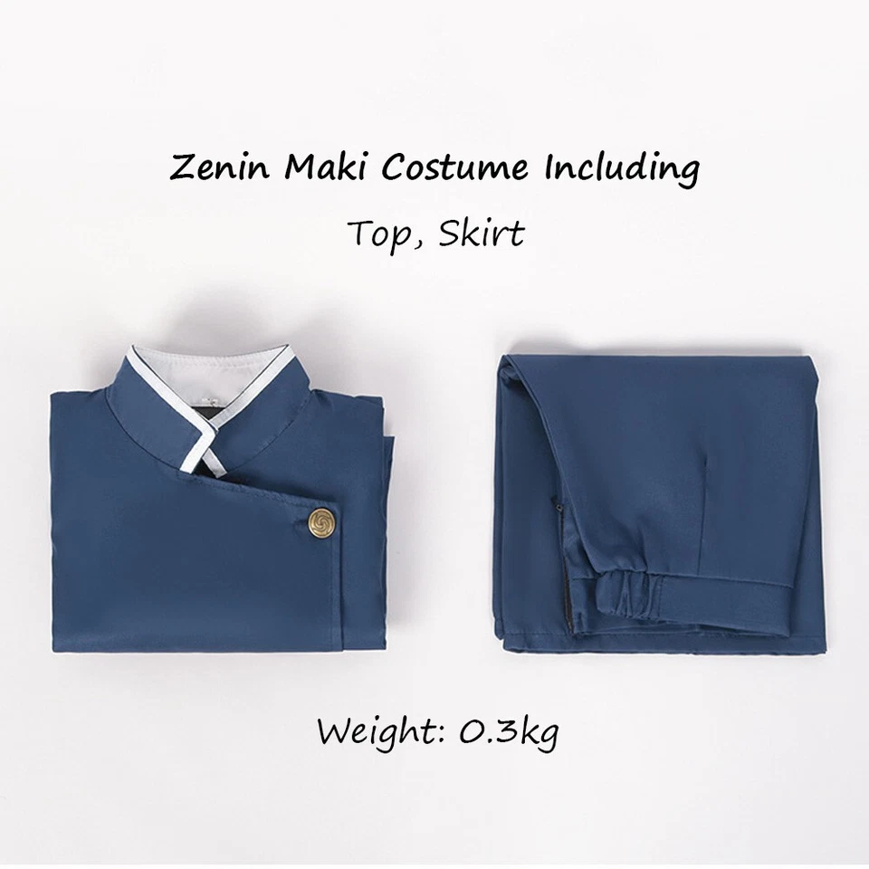 Anime Jujutsu Kaisen Zenin Maki Cosplay Costume Uniform Suit Halloween Carnival - Image 3 of 4