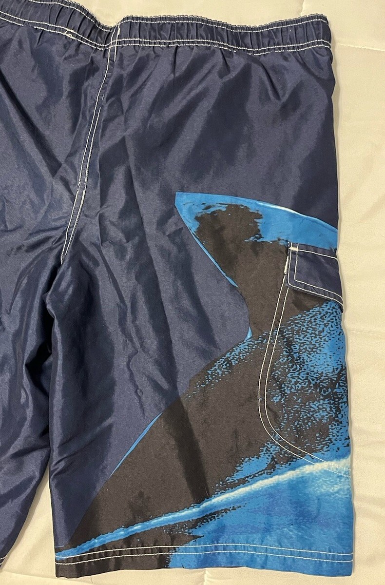 Great White Shark Boys Bermuda Swim Trunks Shorts Sz XL Mesh