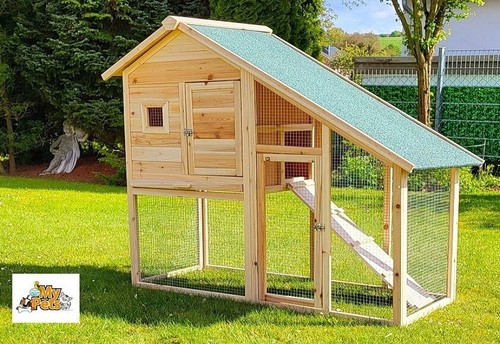 Hasenstall CROSSI XXL Kleintiergehege Kaninchenstall Käfig Hase Stall Gehege - Bild 5 von 6