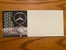 1977 Mercedes-Benz Foldout Sales Brochure - 240, 280, 300, 450 Series Gas/Diesel