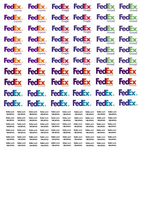 N Scale Truck / Trailer Decals.  ''Federal Express''