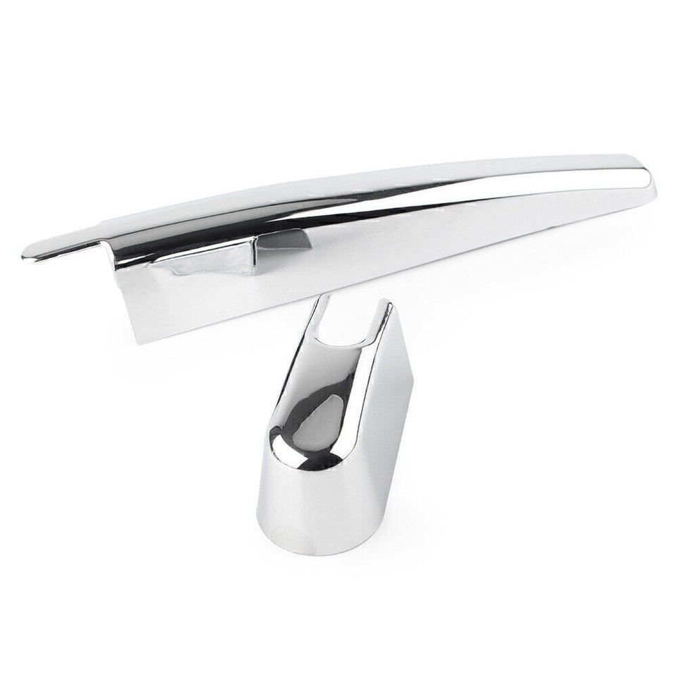 ABS Chrome Rear Trunk Window Wiper Nozzle Cover Trim 2pcs For BMW X3