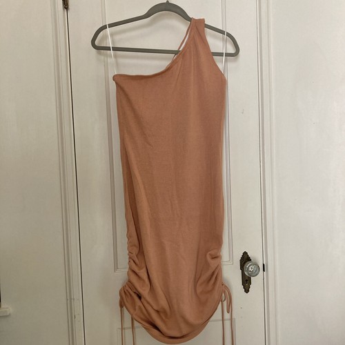 NWT ntrinsicstudio Kendall One Shoulder Adjustable Ruching Knit Midi Dress XL - Picture 6 of 6