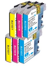 6P Color Ink Compatible with Brother LC103XL MFC-J450DW MFC-J285DW MFC-J475DW