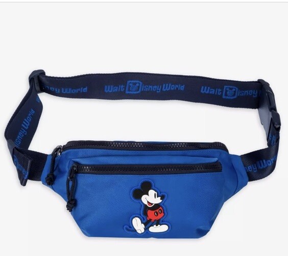2024 Disney Parks Mickey Mouse Blue Belt Bag Fanny Pack New | eBay