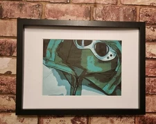 Football Casuals C P Company Jacket pop Art Style Tribute Picture Print Wall Art