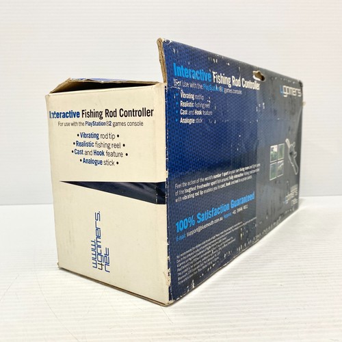 4Gamers Interactive Fishing Rod Controller For PS2 + Box - Tested - Free Postage - Picture 4 of 10