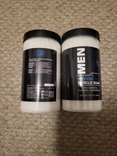 2 Count Dead Sea Collection 37 Oz Men Aloe Vera  Patchouli Natural Muscle Soak