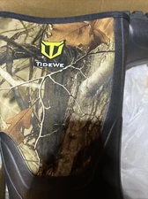 TIDEWE Rubber Neoprene Hunting Boots Waterproof Insulated Camo 16” Men’s Size 12