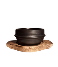 Korean earthenware pot&trivet Set (aka. korean stone bowl, ttukbaegi)