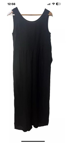 MADISON THE LABEL Boho Black Linen Blend Wide Leg Jumpsuit. Size S. NWT - Picture 4 of 13
