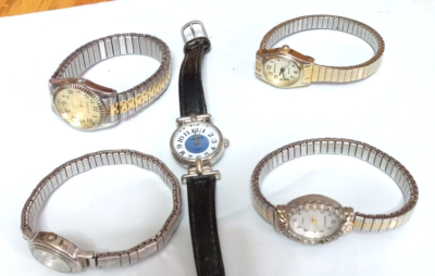 Women\'s Bulk Watch Lot Stretch Bands - Decorated - Fresh Batteries - 5 Watches s-l1200.jpg main image 4