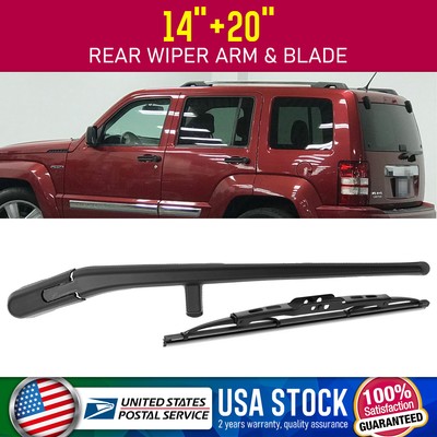 Waterproof  14''+20'' Super Clean Windshield Rear Wiper Blade Set OEM#replace
