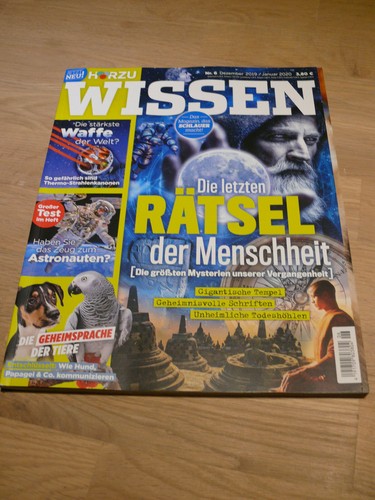  Hörzu Wissen Ausgabe 6/2019 (Dezember 2019), neu, Die l. Rätsel der Motiv 