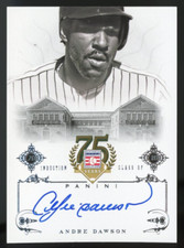 2014 Panini Hall of Fame Signatures Certified HOF Autograph #72 Andre Dawson