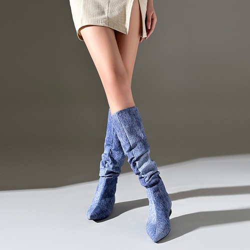 Botas informales de media pantorrilla con punta de resorte para mujer EE. UU. 5-12,5 - Imagen 3 de 27