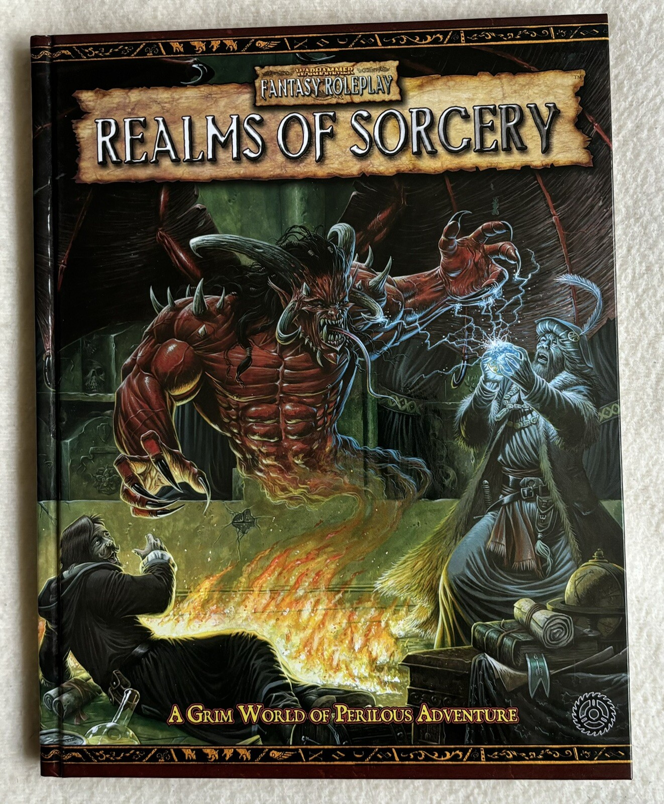 Realms of Sorcery Warhammer Fantasy Roleplay Green Ronin Black Library 2005 Mint