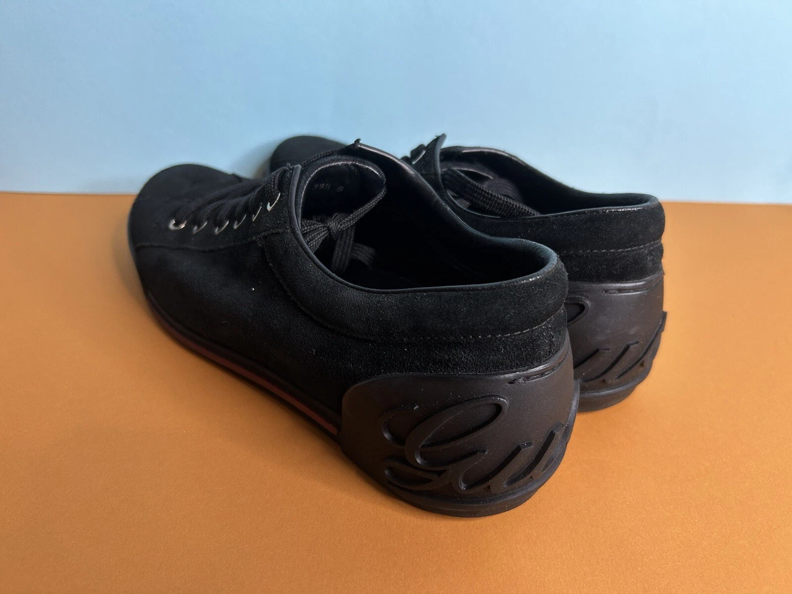 Baskets homme Gucci Boulevard cuir daim noir pointure 40 Eu US 7