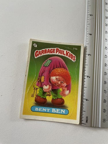 Garbage Pail Kids ODD TODD 71a and BENT BEN 71b Topps 1985 ~ Series 2 - Picture 6 of 7